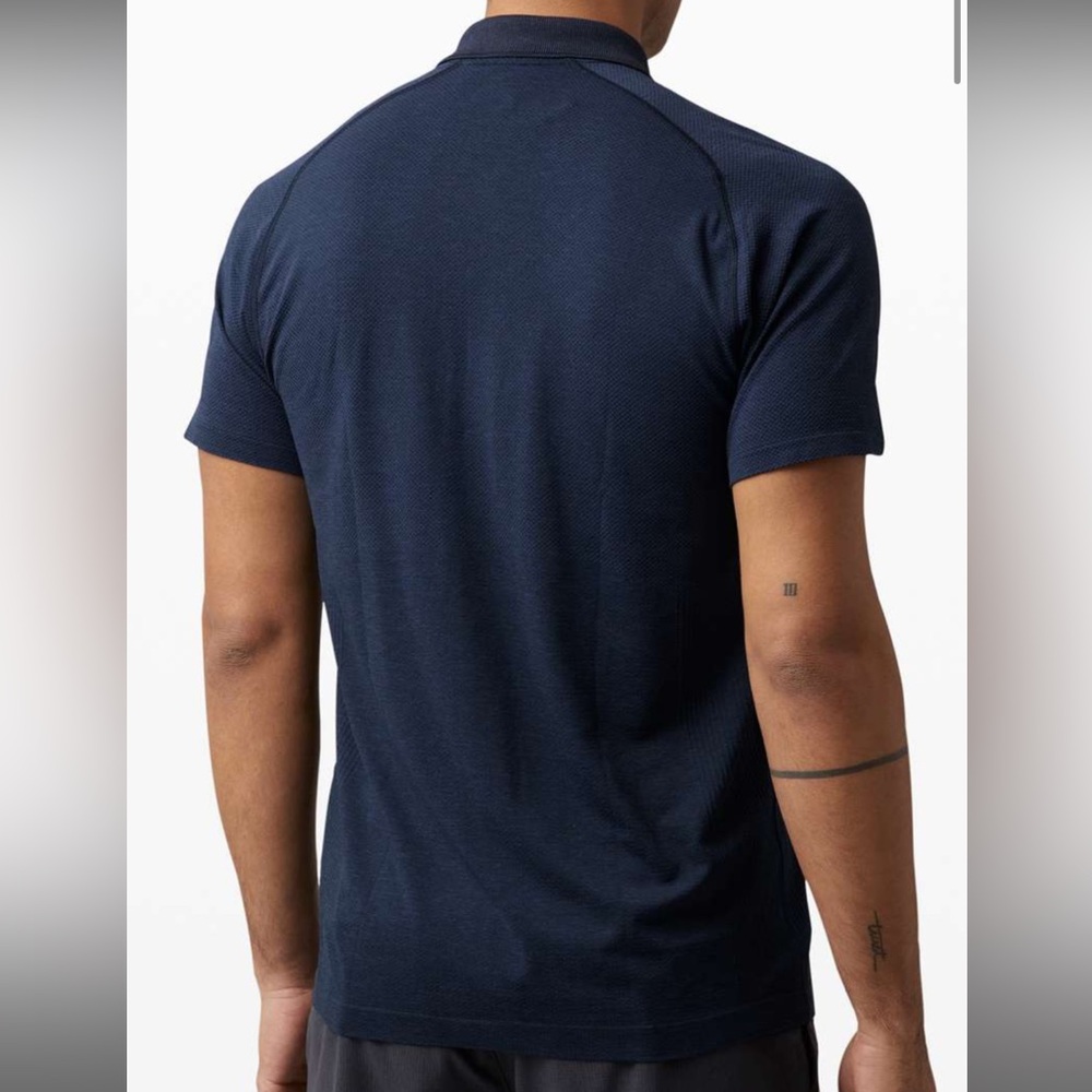 Lululemon Metal Vent Tech Polo – Men’s Large – True Navy – NWT - Picture 3 of 9